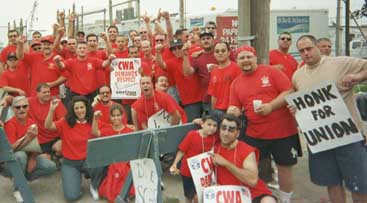 86,000 phone workers strike