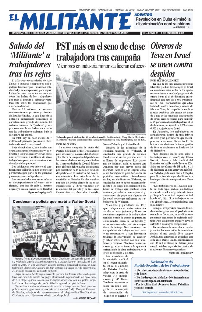 thumbnail of El Militante Vol. 82/No. 1