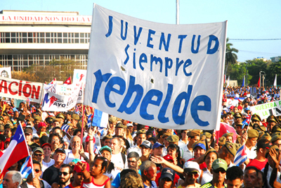 May Day march in Havana, 2017