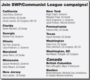 Join SWP/Communist League campaigns!