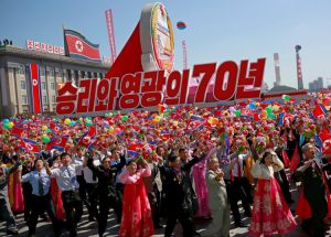 Sept. 9 Pyongyang parade on 70th anniversary of Democratic People’s Republic of Korea, focused on economic development, reunification of Korea, with no display of nuclear missiles.