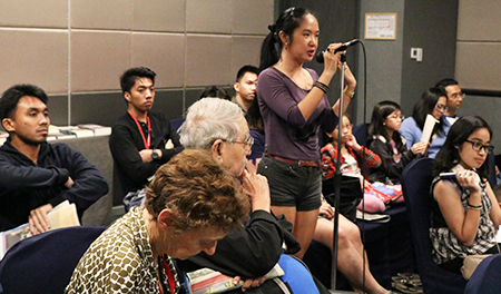 Fredda Ruth Rosete during discussion period.