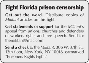 Fight Florida prison censorship