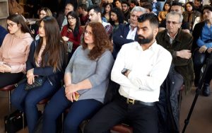 March 30 meeting in Sulaymaniyah in Kurdistan Region of Iraq. Purpose of meeting was to be a platform for discussion on women’s emancipation “in the hope of making radical changes and seeing men and women hand in hand, shoulder to shoulder,” chairwoman Savan Ako said to welcome participants.