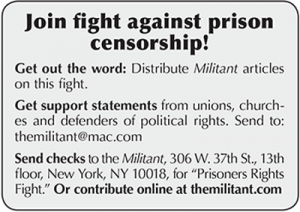 Join fight against press censorship