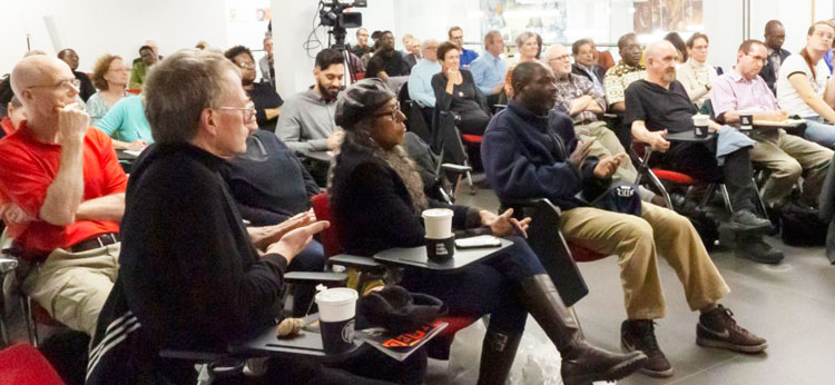 Audience at the meeting.