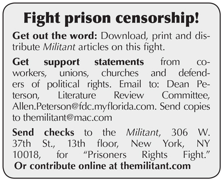 Fight prison censorship!