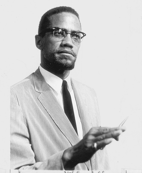 Malcolm X at Militant Labor Forum, New York, May 1964.