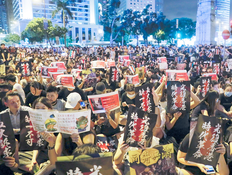 Hong Kong protests continue to demand rights