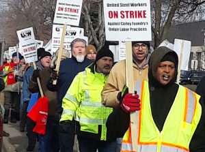 Striking Minnesota steelworkers rally against 2-tier wages system