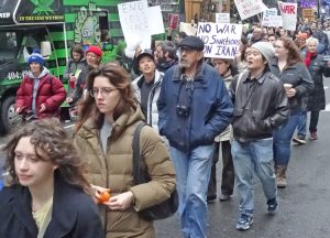 Jan. 4 protest in New York City calling for US hands off Iran, US troops out of Middle East.