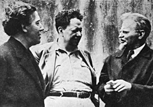 From left, surrealist leader André Breton, Mexican artist Diego Rivera and Leon Trotsky, a leader of the Russian Revolution, wrote “Manifesto for an Independent Revolutionary Art” in 1938.