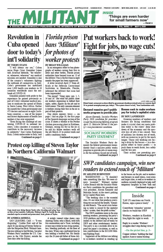 Che ‘Cuban Revolution’s first great battle was land reform’ The Militant