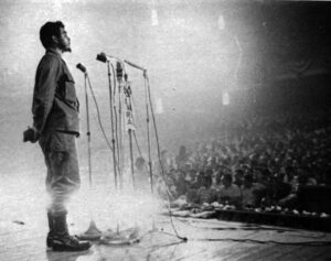 Che Guevara at First Latin American Youth Congress in Havana in 1960. He said Cuban revolution was “Marxist” and that “it discovered, by its own methods, the road pointed out by Marx.”