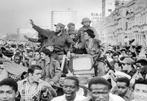 Fidel Castro’s Caravan of Freedom arrives in Havana Jan. 8, 1959, after victorious procession across Cuba. “You can win power only with the support of the people, by mobilizing the masses,” he said. Cuban Revolution opened road to socialist revolution in the Americas.