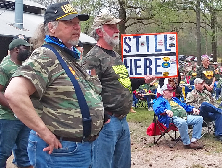 Warrior Met miners strike rally, McCalla, Alabama, April 6.