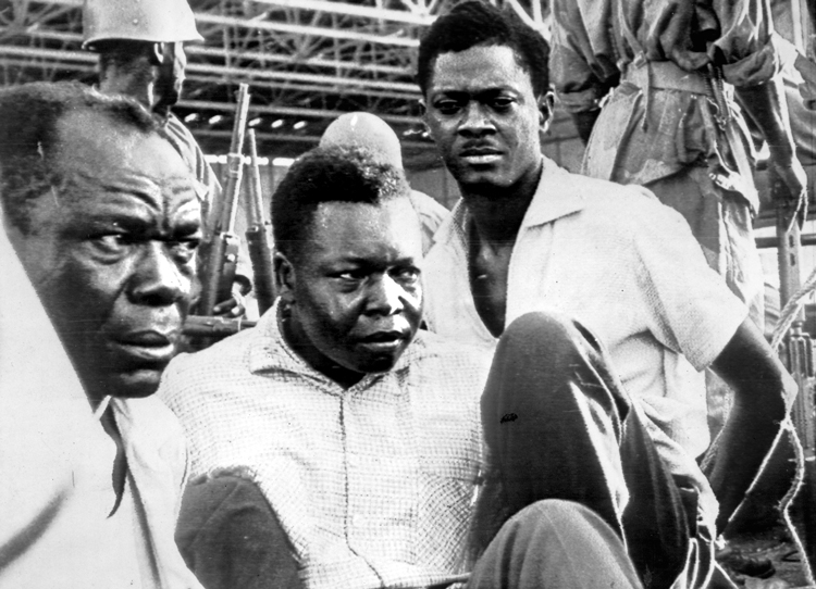 Independence leader and former prime minister of Congo, Patrice Lumumba, right, with aides after their arrest in late 1960. He was executed Jan. 17, 1961, by U.S.-backed Congolese forces.