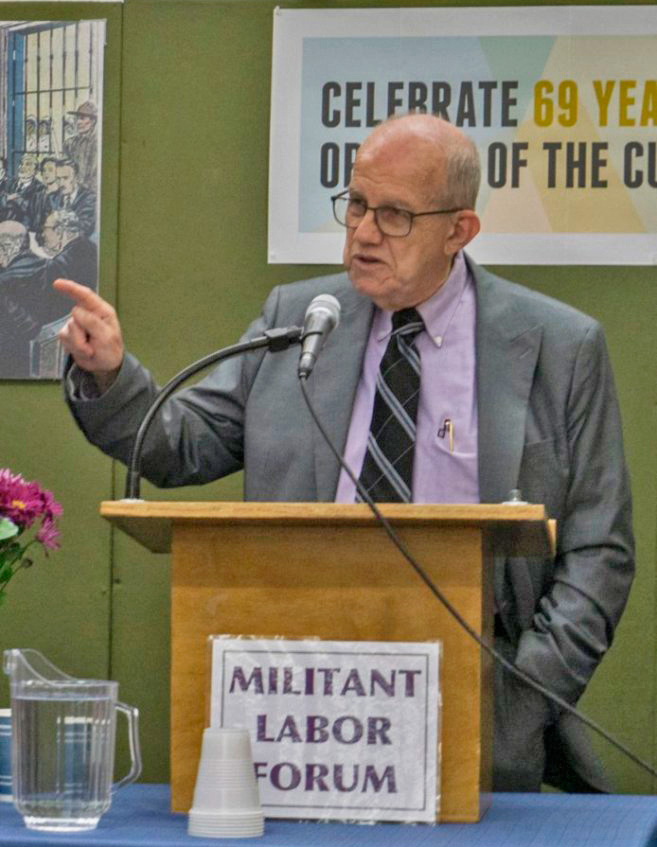 Steve Clark, SWP National Committee member, a featured speaker at New York event, said, “The Cuban Revolution marked a renewal of communist leadership worldwide.” 