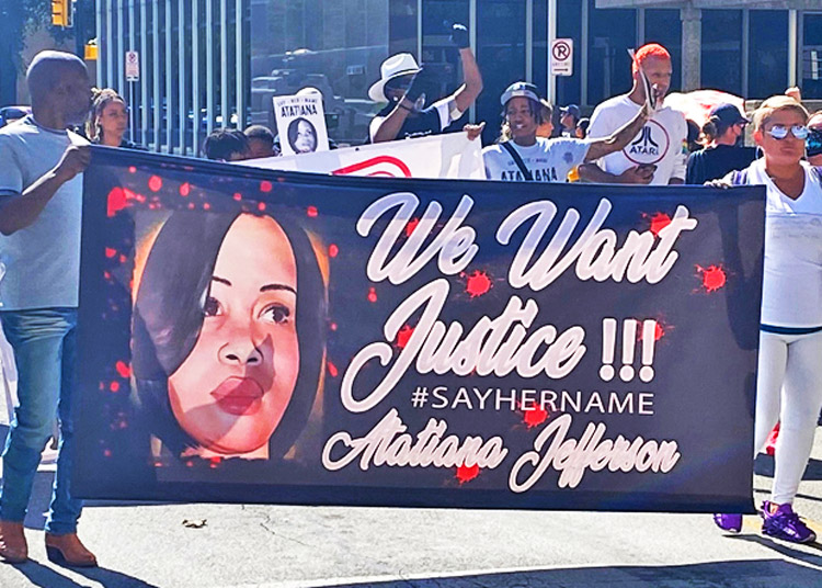 Hundreds have protested cop killing of Atatiana Jefferson three years ago, finally winning conviction of Aaron Dean for manslaughter. Parade in her honor in Fort Worth, Oct. 9, 2021.