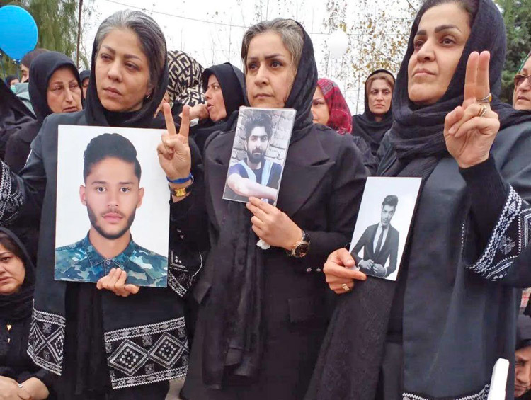Mothers of three youth killed by the Iranian regime’s forces during anti-government protests that swept cities and rural towns in 2019, join commemoration of the protests last month.