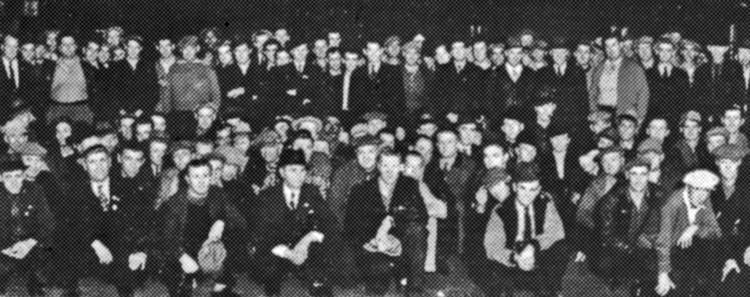 Teamsters Local 544 Union Defense Guard in 1938. Showing road for workers toward taking power, unionists across Minneapolis-St. Paul area swelled its ranks to block mobilization of employer-funded strikebreakers, fascist thugs.
