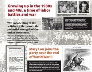 Panel at Jan. 21 meeting for Mary Lou Montauk. In 1960s she helped win young people inspired by Cuban Revolution and growing fight against Jim Crow to the communist movement. 