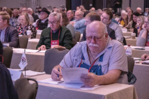 Delegates participate in National Farmers Union convention, held March 5-7 in San Francisco.