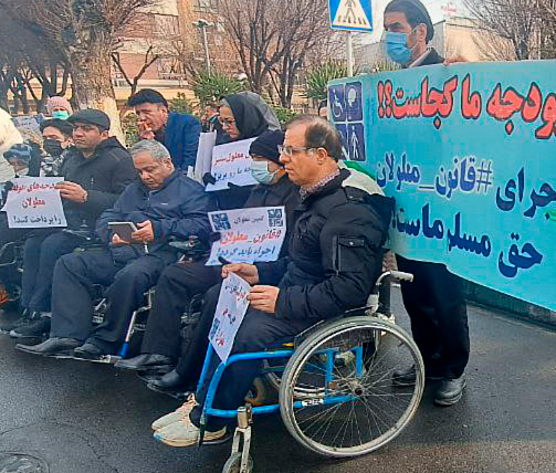 Disabled workers force regime in Iran to pay up