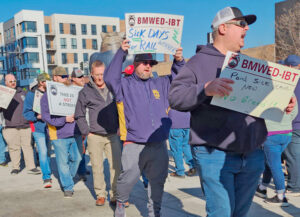 Struggles by workers and farmers in East Palestine and by rail workers reinforce each other. Nearly 100 rail track workers and supporters rallied March 24 at Berkshire-Hathaway headquarters in Omaha, Nebraska, demanding paid sick days. The company runs BNSF railroad.