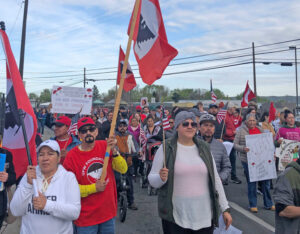 Farmworkers lead march for immigrant and workers’ rights in Yakima, Washington, May 1.