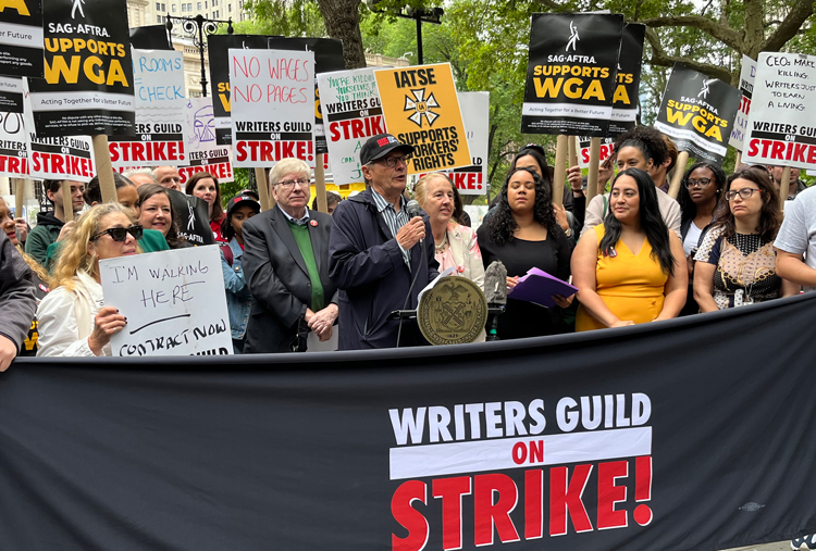 Writers Guild strike over pay, jobs enters ninth week