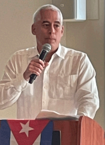Featured speaker, Cuba’s ambassador to U.N., Gerardo Peñalver Portal.