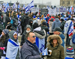 Thousands rally against Jew-hatred in Ottawa.