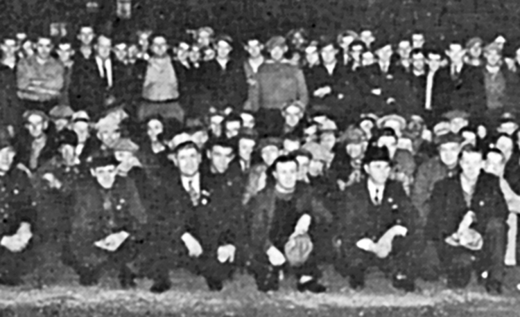 Part of 600-member Union Defense Guard initiated by Teamsters Local 544 in Minneapolis in 1938 to defend picket lines, stand up to Jew-hating and anti-union thugs like fascist Silver Shirts.