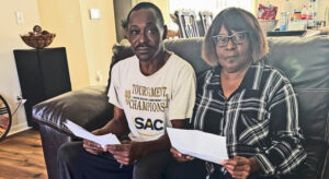 Lionel and Brenda White, in Charlotte, North Carolina, agreed to monthly payments on medical bills to put off threat of legal action. Whites said they feared losing their house. Bills totaled $50,529, more than each one earns in a year.