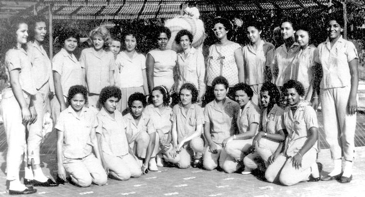 Peasant women learn to read, write at Ana Betancourt school in Havana in 1960. Under Fidel Castro’s leadership, all widows and children — whether those of rebel combatants or soldiers of former Batista dictatorship — were schooled, treated equally. The moral foundation of the socialist revolution was equality for all.