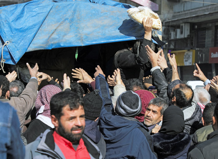 Aleppo residents getting bread after Islamist rebels captured city as demoralized Syrian soldiers fled. Israeli blows to Hamas, Tehran and Hezbollah, which pulled out hundreds of operatives deployed there to back up Assad’s regime, are fueling political shifts in the Middle East.