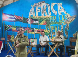Cnel. José Manuel Cereijo, jefe de Centro de Estudios Militares de Fuerzas Armadas Revolucionarias de Cuba, en presentación sobre misiones de combatientes cubanos en África durante más de 60 años, en primer día de la Feria del Libro de La Habana, 14 de febrero.