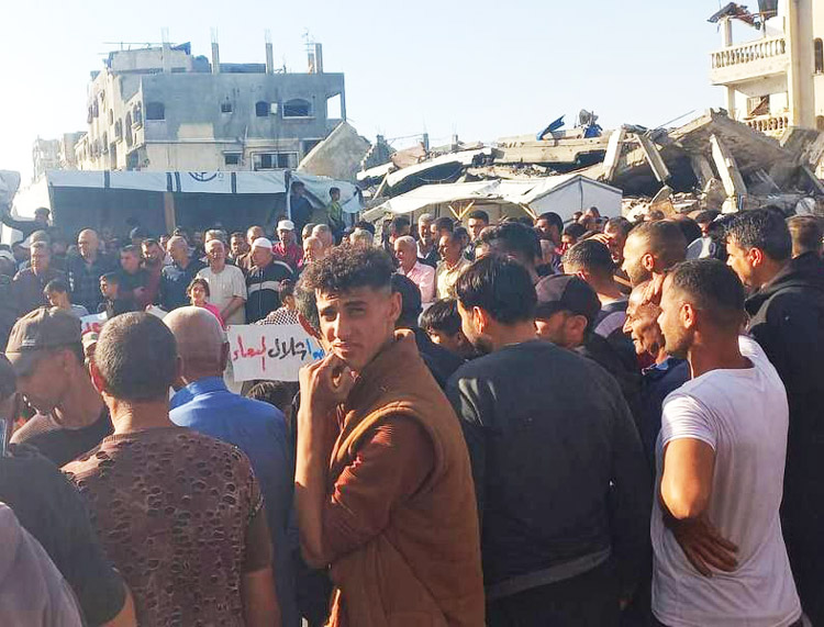 Thousands took to the streets of Beit Lahiya April 2 to demand Hamas get out of Gaza. Anger at Hamas for bringing destruction to Palestinians is growing.