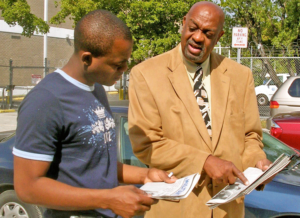 Omari Musa, Socialist Workers Party candidate for U.S. Congress in Florida, explains SWP program in 2008. He joined the party in 1969 and stood as an SWP candidate 19 times.