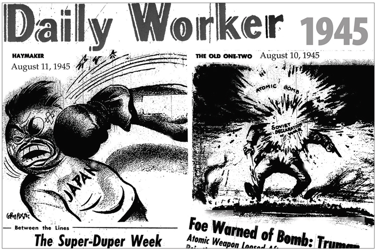 Newspaper of U.S. Communist Party hailed Washington’s atomic bombing of Japan in 1945.