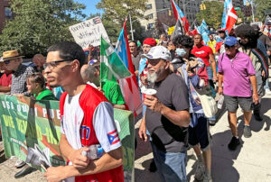 ‘Independence for Puerto Rico from US colonial rule!’