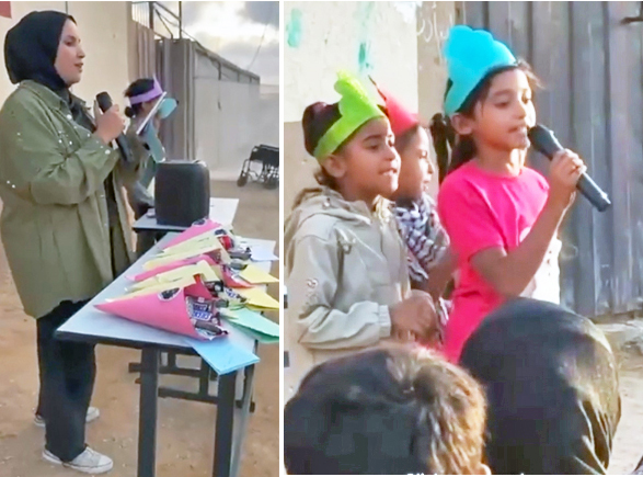 School in eastern part of Rafah, Gaza, which is now protected by Israel Defense Forces. According to Hamas opponent Mouman Al-Natour, life in these areas is becoming more normal today.