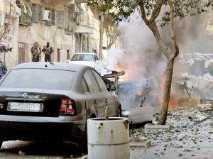 Death toll is rising from ongoing assaults on Kurdish-majority neighborhoods in Aleppo, in northern Syria, by Turkey-backed militias affiliated with Syrian government, like above, Dec. 7.
