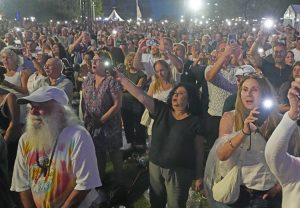 Over 18,000 Jews and supporters attend memorial Dec. 21 at Bondi Beach in Sydney, Australia, honoring the 15 killed and dozens wounded in Jew-hating pogrom there the week before.