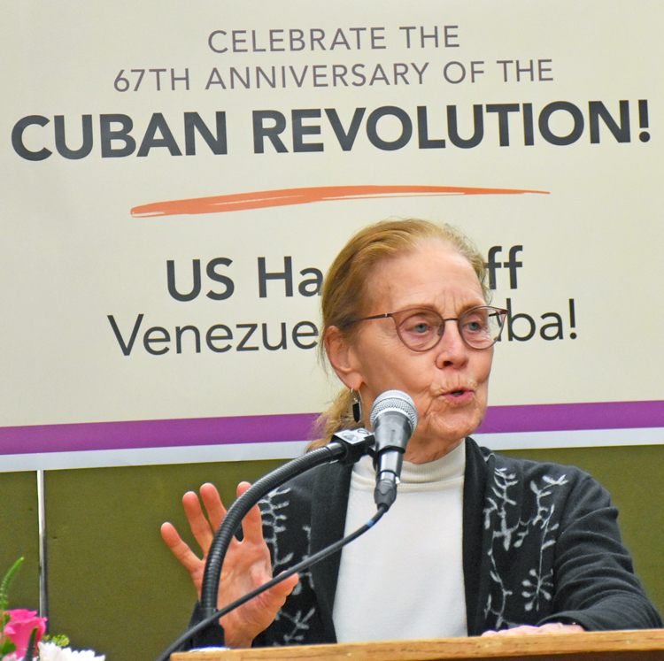 Mary-Alice Waters told New York meeting Jan. 11 that U.S. imperialist assault on Venezuela “is the most arrogant violation of national sovereignty in decades.”
