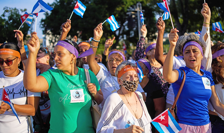 Cuban women protest against US rulers’ assaults