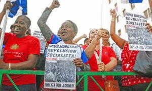 Havana rally April 16 celebrates 65th anniversary of defeat of U.S.-backed Bay of Pigs invasion.