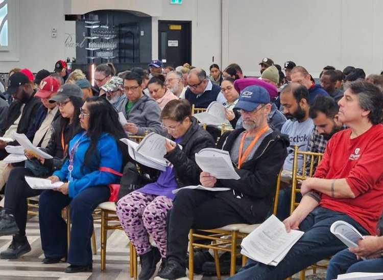 Unifor Local 252 members at Walmart warehouse in Ontario became first Walmart workers to win a union contract in North America when they voted 93% to approve agreement May 7.