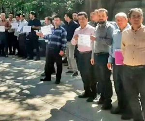 Workers at West Islamabad Health Center in Iran’s Kermanshah province protest June 22 over wages, benefits and delays in getting paid. “We are the guardians of people’s health in a deprived region, but we ourselves are struggling,” they told the Iranian Labour News Agency.